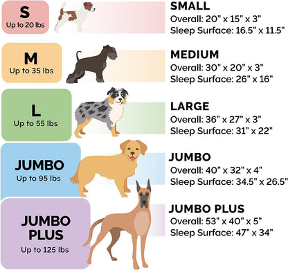 Orthopedic Dog Bed for Small Dogs W/ Removable Bolsters & Washable Cover, for Dogs up to 20 Lbs - Plush & Velvet Waves Perfect Comfort Sofa - Brownstone, Small